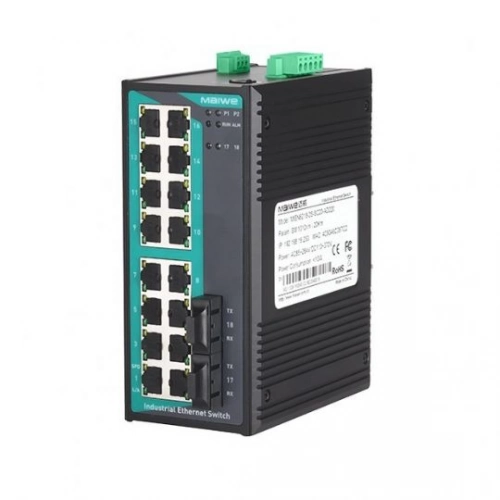 MISCOM6218-2F, 2x100M Fx, 16x100M T(x), Layer2 Switch