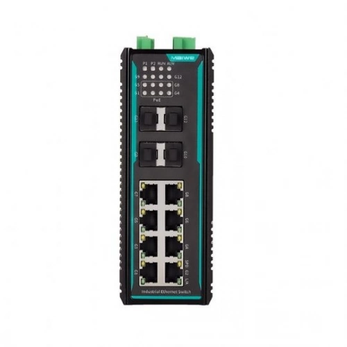 MISCOM7212GP, 4xGbit SFP, 8xGbit POE Layer2 Managed Switch