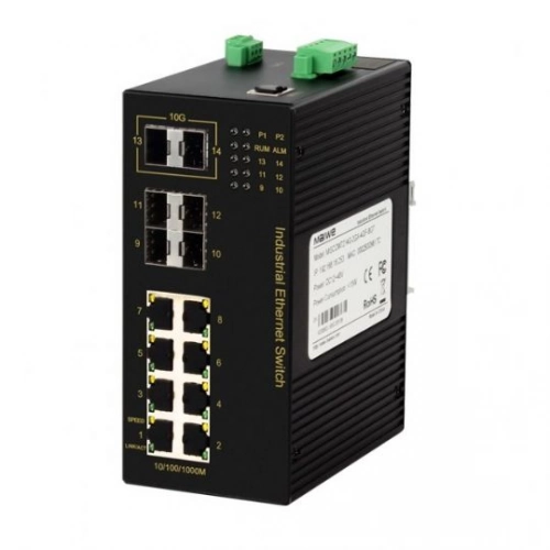 MISCOM7214G, 2x10G SFP, 4x1G SFP, 8x1G RJ45 Layer2 Switch