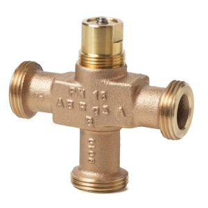Siemens VXG44.20-6.3 3 Yollu Lineer Tip Dış Dişli Vana Gövdesi, DN20 (3/4''), PN16