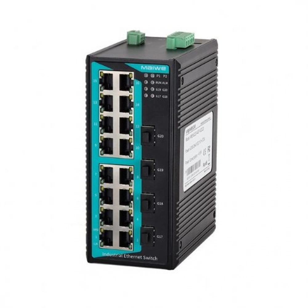 MIEN3220-4GF, 4xGbit SFP, 16c100M RJ45 Layer2 Switch