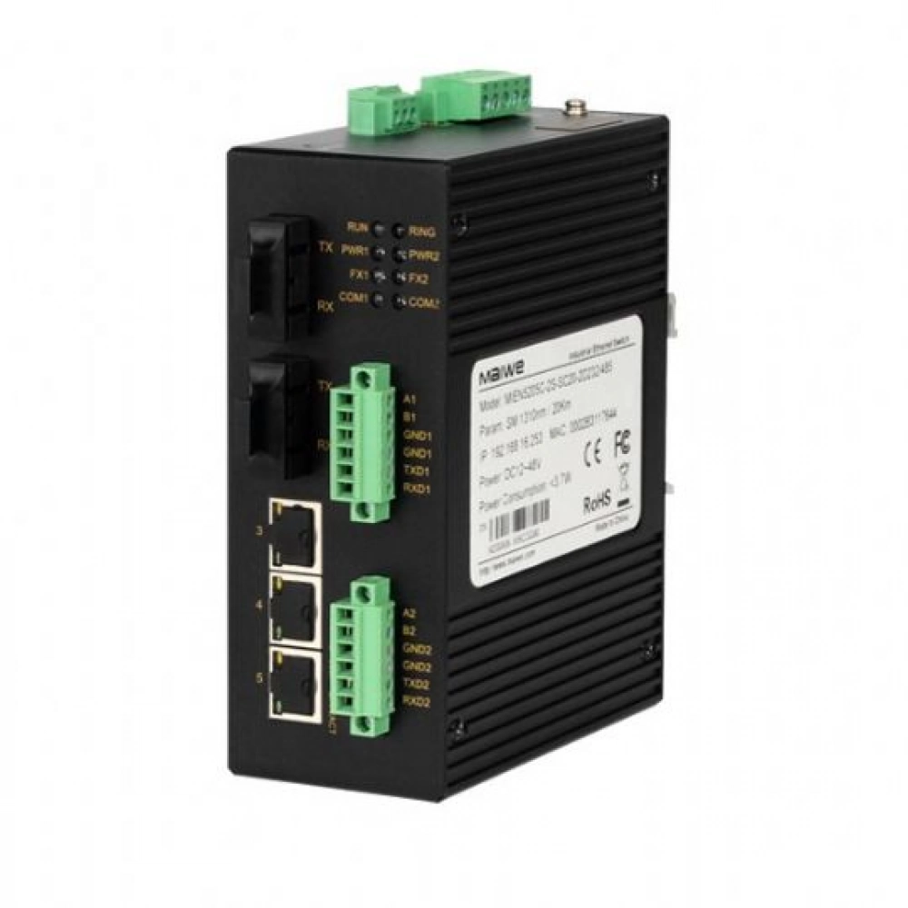 MIEN5205C, 1/2x100M FX, 3/4x100M T Layer2 Switch