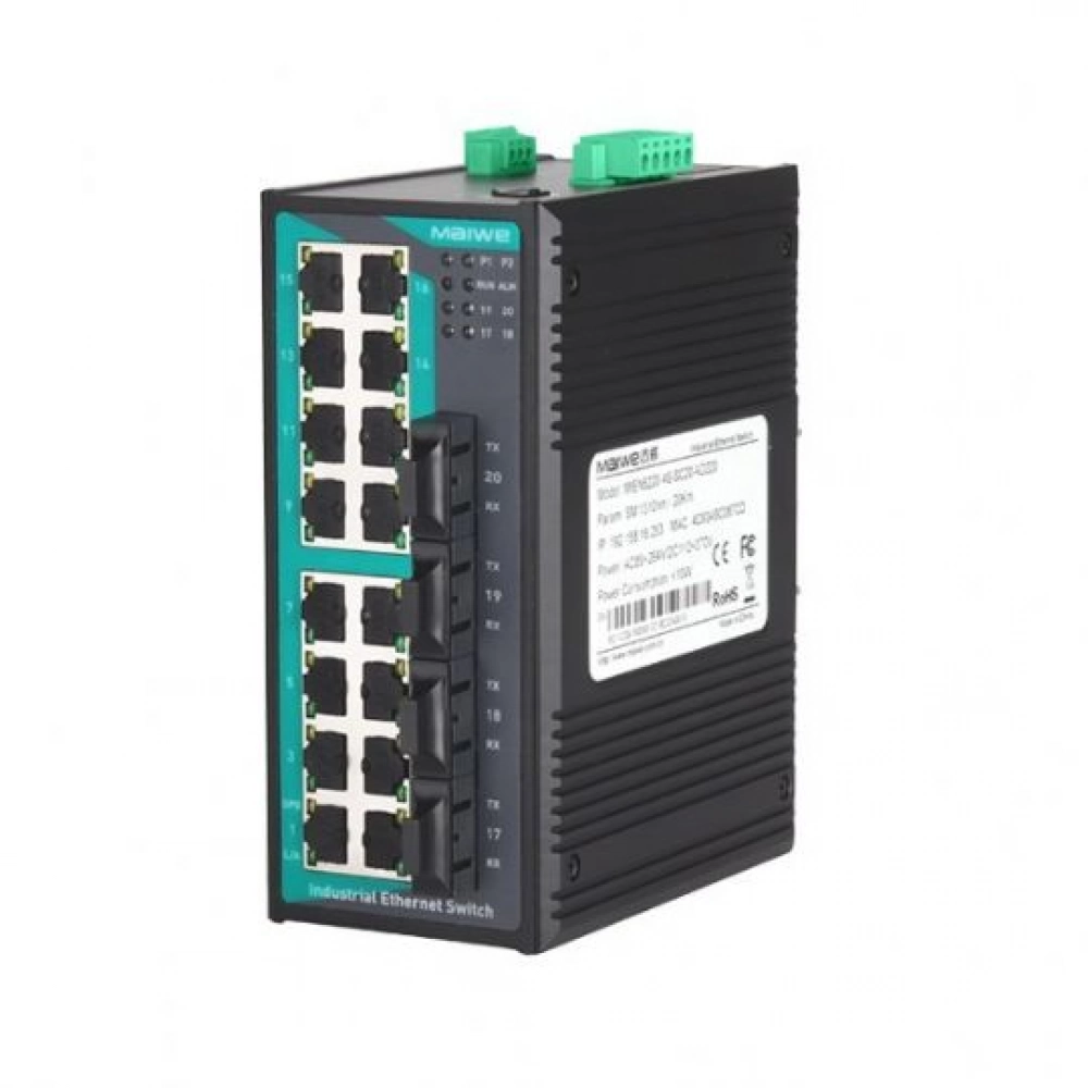 MISCOM6220-4F, 4x100M Fx, 16x100M Tx, Layer2 Switch