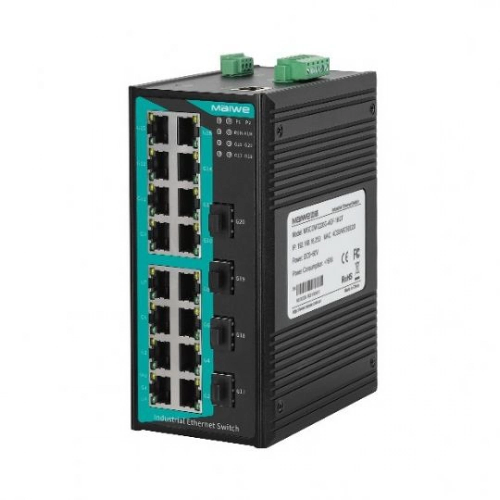 MISCOM7220G, 4xGbit Fx, 16xGbit RJ45 Layer2 Switch