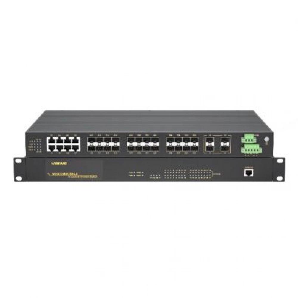 MISCOM8036GX, 4x10Gbit, 24xSFP, 8xRJ45 Port Layer3 Switch