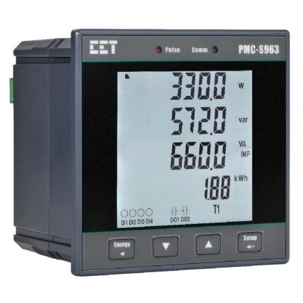 PMC-S963-E, ETHERNETLİ, Pano Tipi Enerji Analizörü