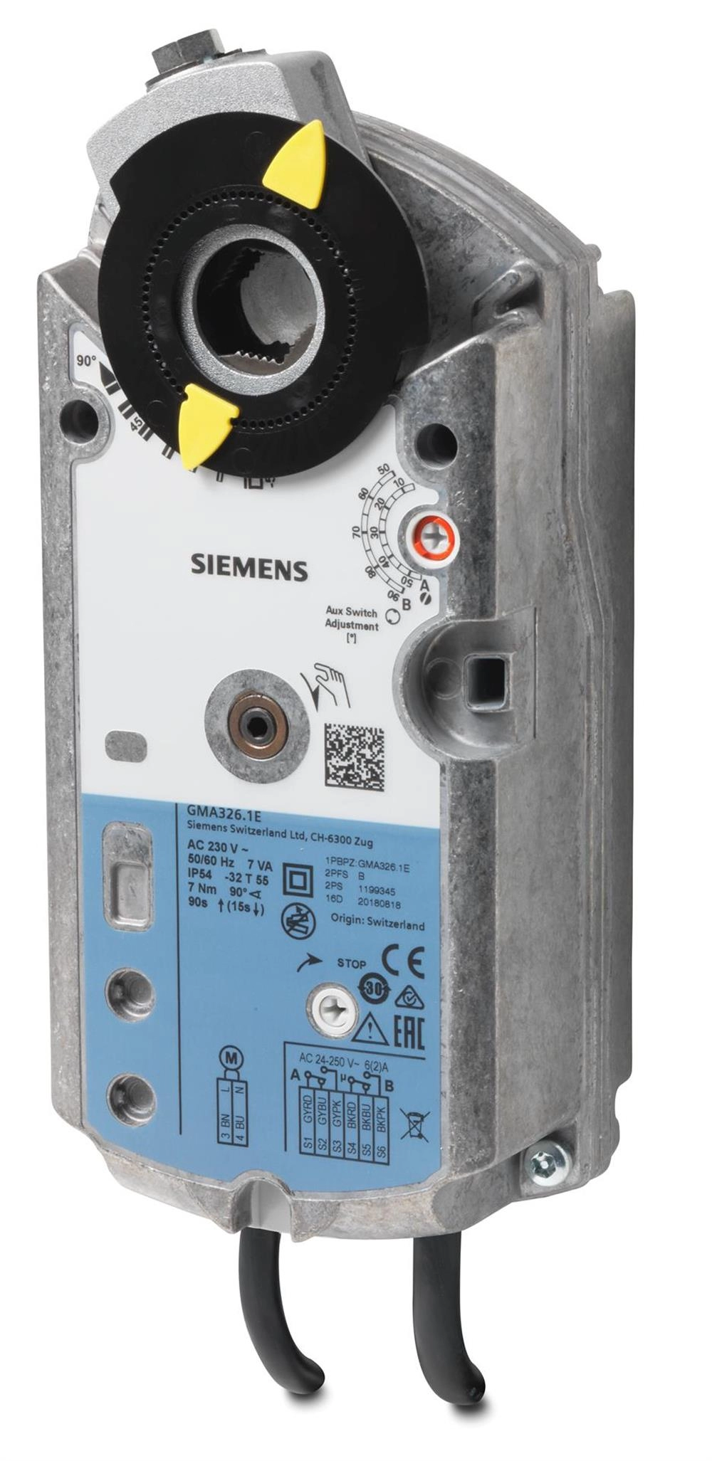 Siemens GMA326.1E Rotary Tip Hava Damper Motoru